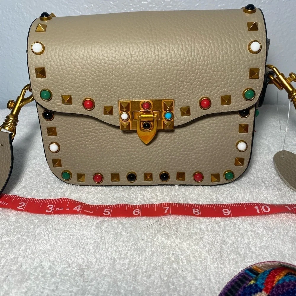 Multicolor Studded Crossbody Bag - Picture 10 of 14